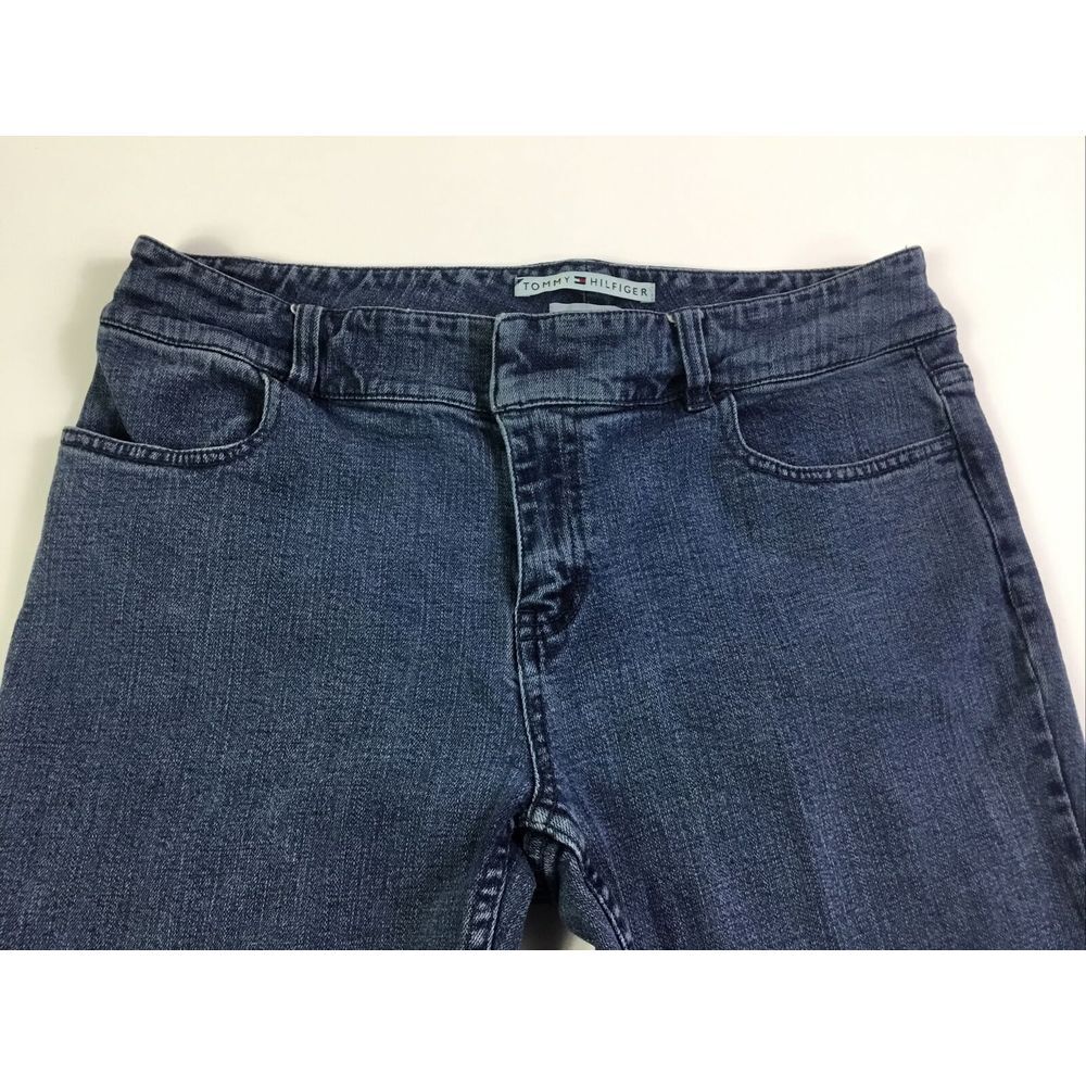 Tommy Hilfiger Stretch Jeans Womens Sz 10 med rise med wash Straight Leg‎ Pants